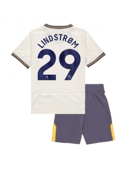 Everton Jesper Lindstrom #29 Ausweichtrikot für Kinder 2024-25 Kurzarm (+ Kurze Hosen)